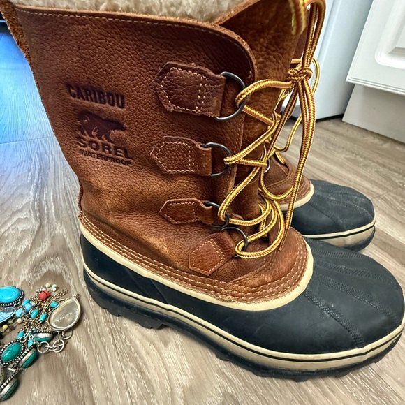 Sorel Shoes - Vintage Sorel Caribou Boots Womens Size 10 brown  Waterproof Snow Winter 90s